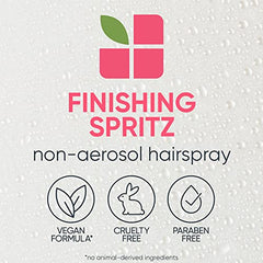 BIOLAGE Hair Spray, Styling Finishing Spritz Non-Aerosol Strong Hold Hairspray For All Hair Types, Leave In Spray, Hair Styling Spray, Paraben Free, Vegan, 500 ML