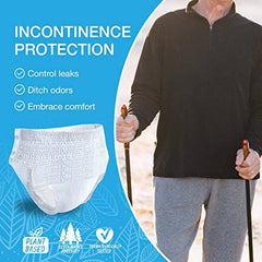 Veeda Natural Incontinence Underwear for Men, Maximum absorbency, extra Large Size, 10 count