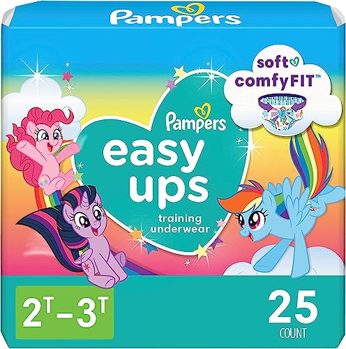 Pampers Easy Ups Training Underwear Girls 2T-3T 25 Count