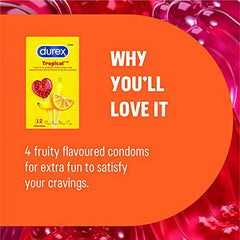 Durex Tropical Lubricated Condoms