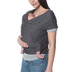 Ergobaby Aura Baby Carrier Wrap for Newborn to Toddler (7-25 Pounds), Twinkle Grey