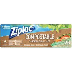 Ziploc Brand Compostable Food Storage Sandwich Bag, 20 ct - Zecoya