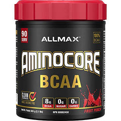 ALLMAX Nutrition - Aminocore BCAA - 8g BCAAs - 100% Pure Branch Chained Amino Acids - Gluten Free - Fruit Punch - 945 Gram