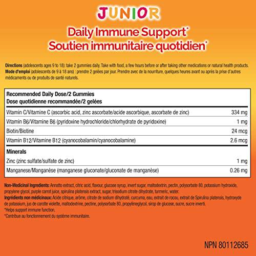 Emergen-C Junior Vitamin C Gummy Supplement, Kid's Vitamins Fruit Fiesta, 44 Gummies