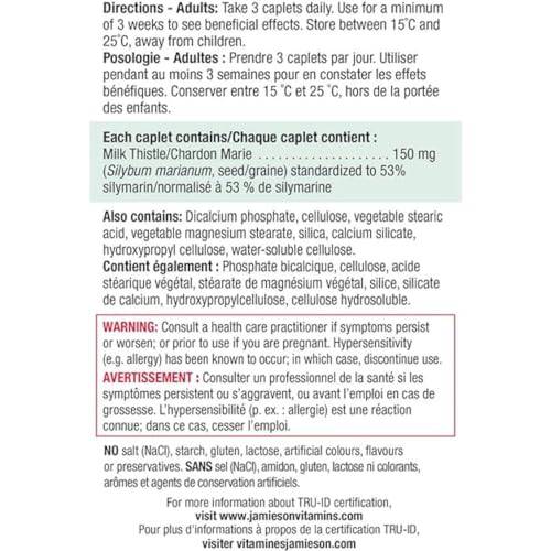 Jamieson Milk Thistle 4,500mg 60+30 Caplets