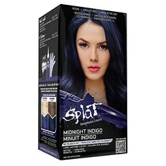 Splat Midnight Indigo Dark Blue Hair Color – Gentle Bleach-Free Hair Dye Kit