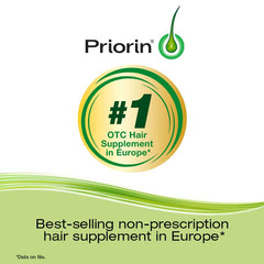 Priorin Hair Growth Vitamins With Biotin - Hair Vitamins To Stimulate Hair Growth For Men And Women, Decrease Of Hair Loss After Washing, Contains Biotin For Hair Growth, 60 Count, 1 Month Supply