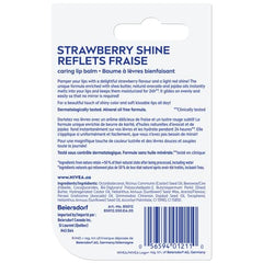 NIVEA Strawberry Shine Lip Balm (2x4.8g) | Shimmery Red Tinted Lip Care, 24H Hydration