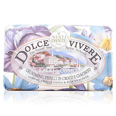 Nesti Dante Dolce Vivere Italian Triple-Milled Bar Soap, Lago Di Como - White Magnolia, 250 Grams