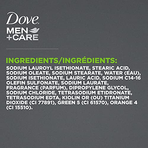 Dove Men+Care Body and Face Bar Soap For Men Leaves Skin Feeling Refreshed Extra Fresh Mens Soap With ¼ Moisturizing Cream 106 g 10 count