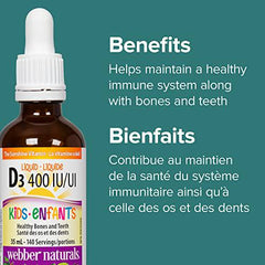 Webber Naturals Vitamin D3 400 IU, 35mL, Liquid