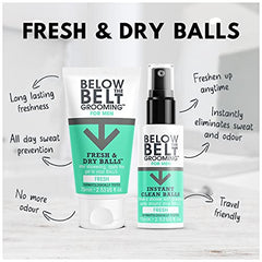 Below the Belt Fresh Ballers Gift Set for All Day Comfort – Keeps Them Clean and Dry