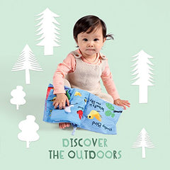 Manhattan Toy What's Outside Sky-Themed Soft Baby Activity Book with Squeaker