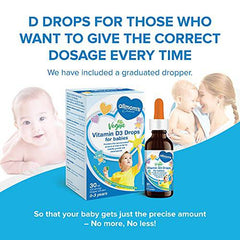 Vitamin D Drops 400IU, 0 to 3 Year Olds, 30 ml - Allmom's Choice