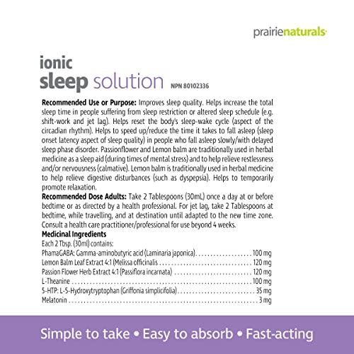 Prairie Naturals Liquid Sleep Solution with PharmaGABA® 500 Milliliter