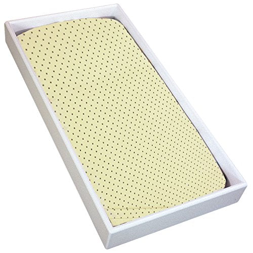 Kushies Changing Pad Cover for 1" pad, 100% breathable cotton, Made in Canada, Yellow Dots