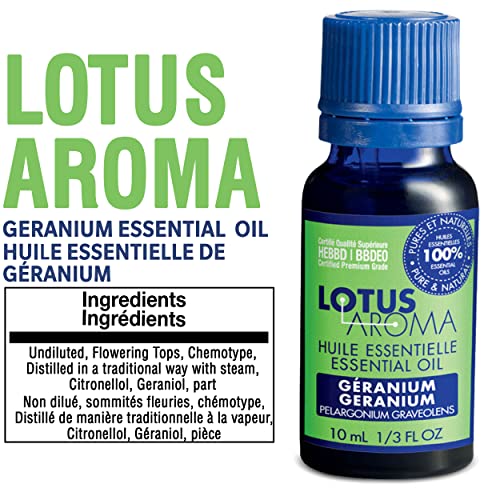 Lotus Aroma Geranium Essential Oil, 0.3 Ounce