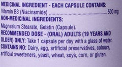 Westcoast Naturals Niacinamide Capsule, 500 mg