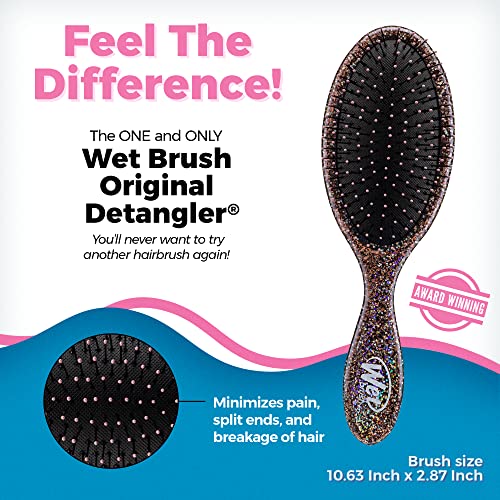 Wet Brush Original Detangler Hair Brush - Awestruck, Gold - Comb for Women, Men and Kids - Wet or Dry - Natural, Straight, Thick and Curly Hair - Pain-Free for All Hair Types