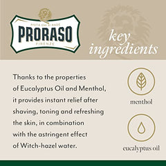 Proraso After Shave Lotion, Refreshing and Toning, 3.4 Fl Oz