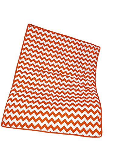 BabyDoll Chevron Crib Comforter, Orange