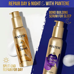 Pantene Hair Serum, Bond Builder Hair Treatment, Deep Leave In Conditioner, Overnight Miracle Rescue, 90 mL