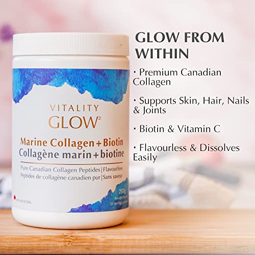 Vitality Glow Marine Collagen + Biotin - 50 Day