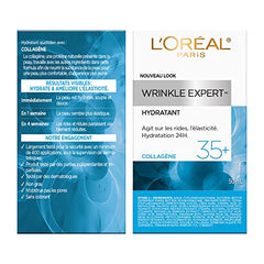 L'Oreal Paris Anti-Aging Face Cream 35+, Day & Night Skincare, Wrinkle Expert, With Collagen to Reduce the Look of Wrinkles, 50mL