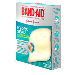 Band-Aid Hydrocolloid Bandages Extra Large, Waterproof Adhesive, Hydro Seal Bandages, 3 Bandages