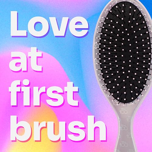 WET BRUSH Original Detangling Brush, Moana (Disney 100) - Detangler Brush with Soft & Flexible Bristles - Detangling Brush for Curly Hair - Tangle-Free Brush for Straight, Thick, & Wavy Hair