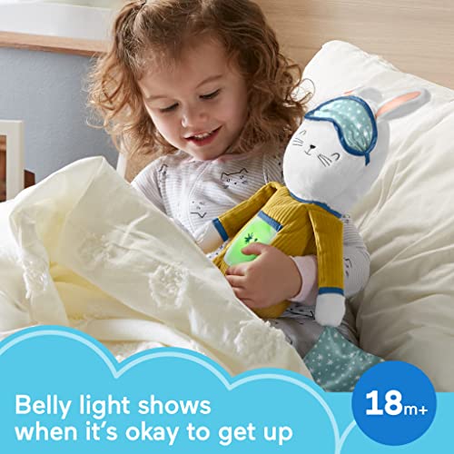 Fisher-Price Hoppy Dreams Soother & Sleep Trainer, plush musical toddler toy with sleep training tool, lights and sounds