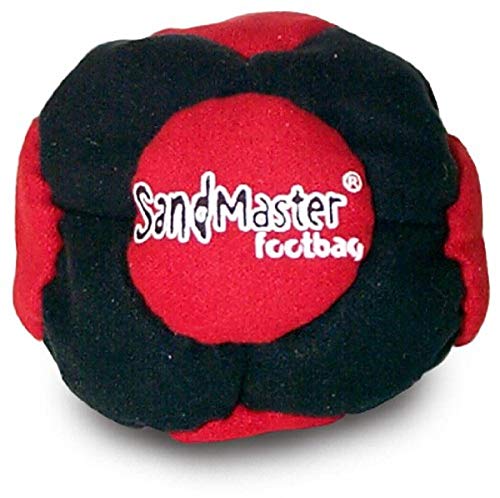 World Footbag SandMaster Hacky Sack Footbag, Red/Black