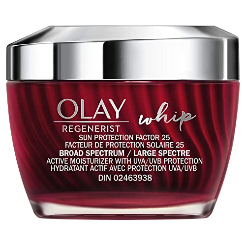 Face Moisturizer by Olay Regenerist Whip | Vitamin B3, Niacinamide and Sunscreen SPF 25, 50 mL