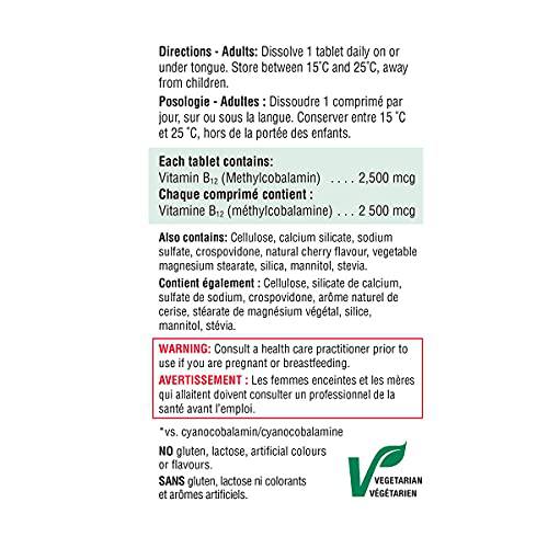 Vitamin B12 2,500 mcg (Methylcobalamin) - Zecoya