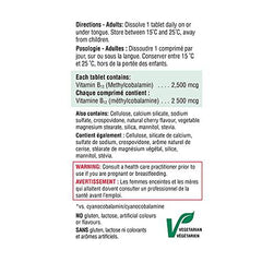 Vitamin B12 2,500 mcg (Methylcobalamin) - Zecoya