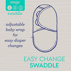 SwaddleMe Luxe Easy Change Swaddle - Small/Medium, 2 Pack, Gum Drops, 0-3 Months (58763)