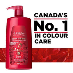 L'Oreal Paris Color Radiance, Conditioner For Colour Treated Hair, With UV Filters to Protect Hair Fibre, 828 mL