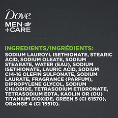 Dove Men+Care Extra Fresh Hand & Body, Face & Shave Bar Soap for refreshed skin with ¼ moisturizing cream 106 g pack of 6