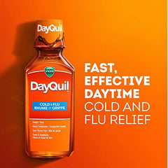 Vicks DayQuil Cold & Flu Liquid Medicine, 354ml