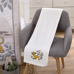 Disney Lion King - Wild About You Ivory Simba Super Soft Baby Blanket with Applique