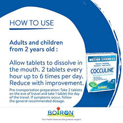 Boiron Cocculine, 60 tablets, Homeopathic Medicine for the relieves of motion sickness & nausea