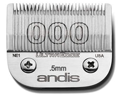 Andis Carbon-Infused Steel UltraEdge Dog Clipper Blade, Size-000, 1/50-Inch Cut Length (64084)