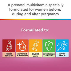 Centrum Prenatal Vitamin Tablet, Postpartum Multivitamin and Mineral Supplement, Essential Prenatal Vitamins, 100 Count (Packaging May Vary)