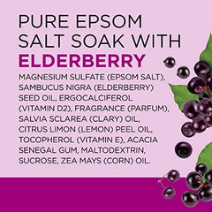 Dr Teal's Pure Epsom Salt Soaking Solution Black Elderberry with Vitamin D & Essential Oils