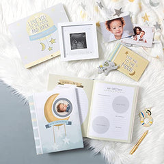 C.R Gibson BP73-23934 Love You to the Moon Baby Photo Album Brag Book, 7.25'' W x 4.5'' H