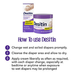 Desitin Diaper Rash Cream for Baby, Zinc Oxide Cream, Maximum Strength, 113g