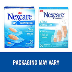 Nexcare™ Clear Waterproof Bandages 432-50-CA, Assorted Sizes, 50/Pack