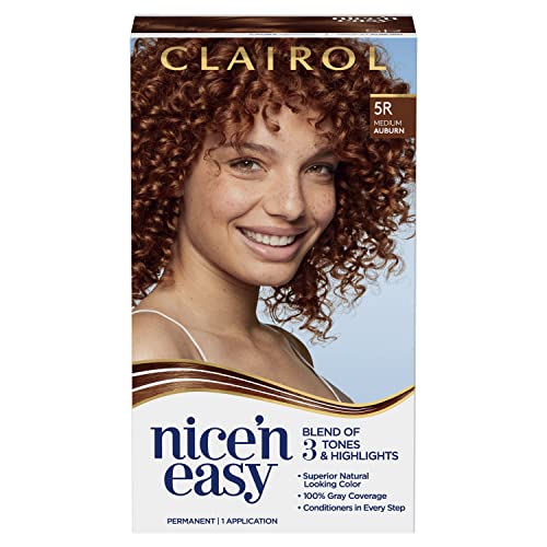 Clairol Nice 'N Easy Permanent Hair Color, 5R Medium Auburn