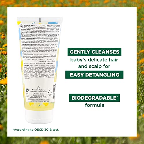 Klorane - Baby Detangling Shampoo with Soothing Calendula - Infant & Baby from birth - Delicate Hair, biodegradable - 200ml