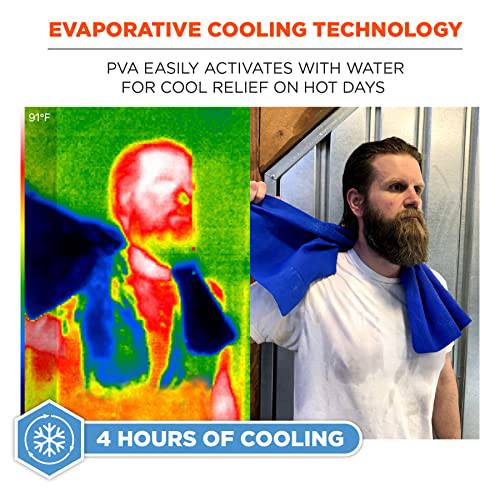 Ergodyne Chill-Its 6602 Evaporative Cooling Towel, Orange